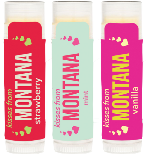 Trio of Strawberry, Mint and Vanilla Kisses From Montana