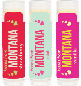 Trio of Strawberry, Mint and Vanilla Kisses From Montana