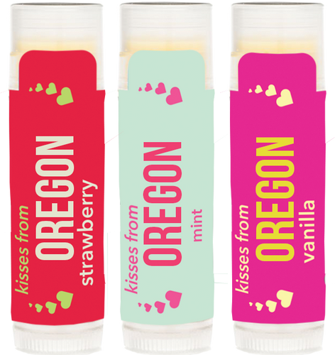 Trio of Strawberry, Mint and Vanilla Kisses From Oregon