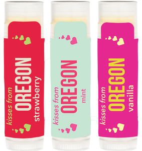 Trio of Strawberry, Mint and Vanilla Kisses From Oregon